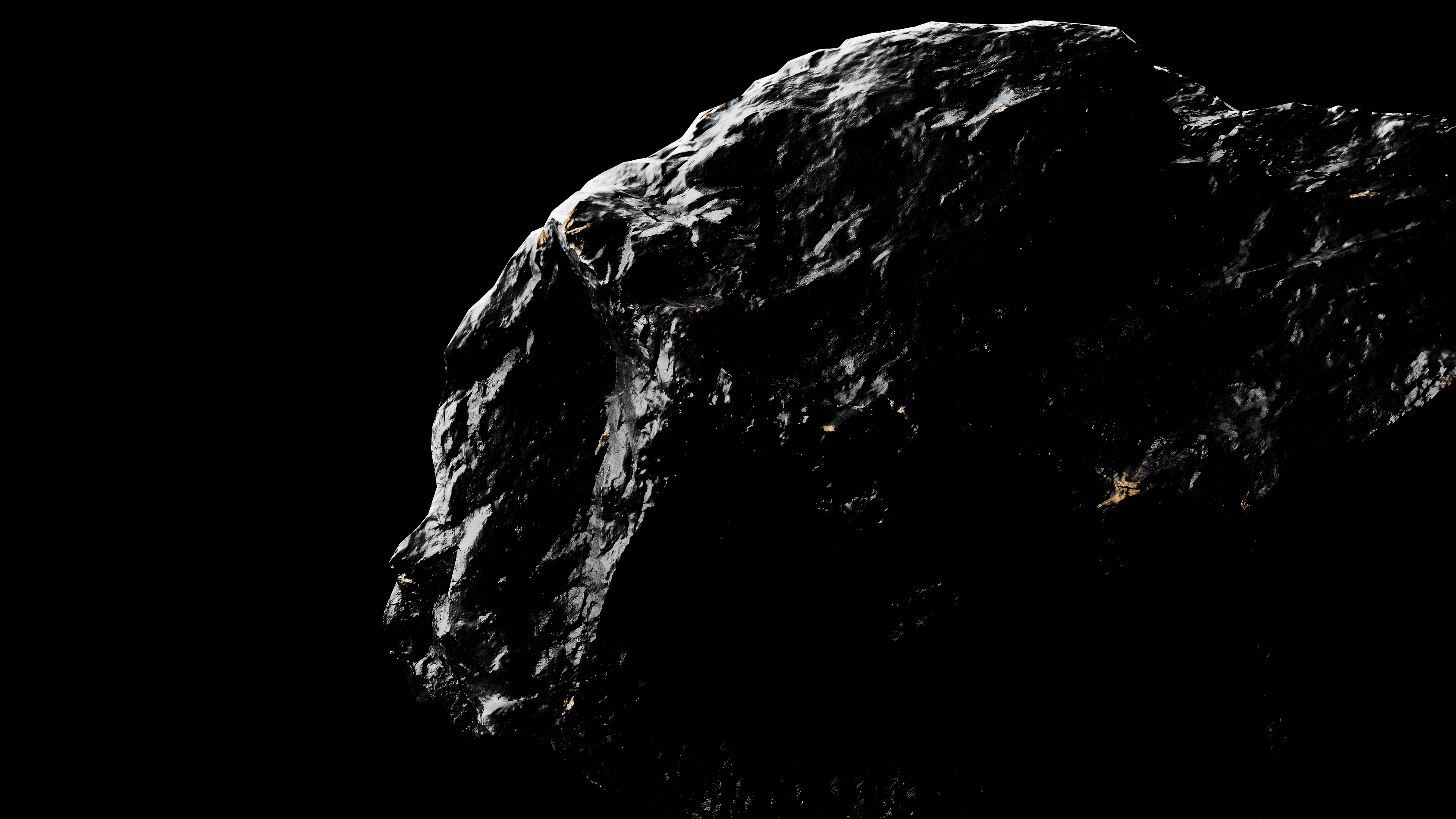Reflective mineral form